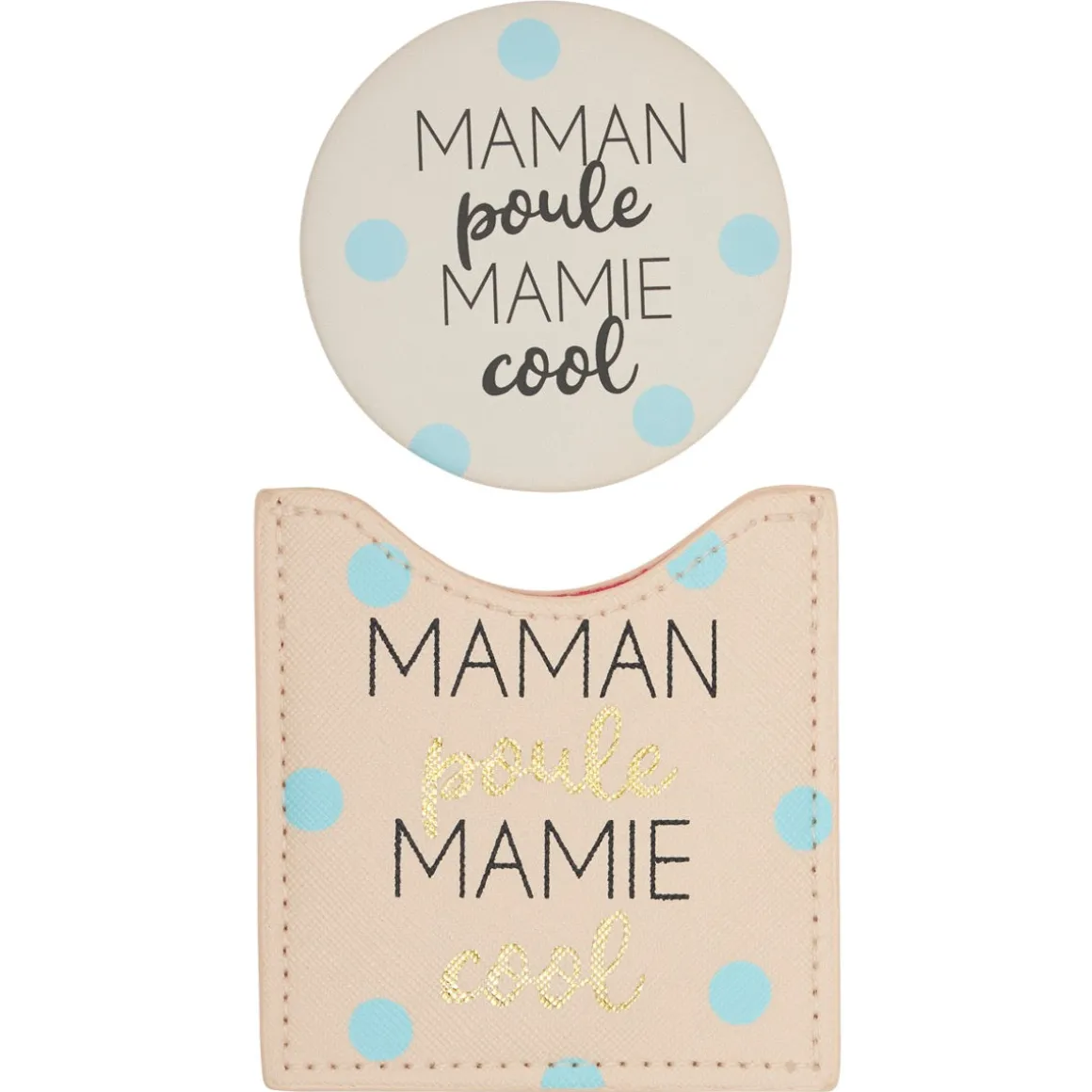 Pochettes & Trousses|Pochettes & Miroirs*Draeger Paris Miroir Maman poule Mamie cool