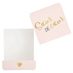Pochettes & Trousses|Pochettes & Miroirs*Draeger Paris Miroir Soeur de coeur