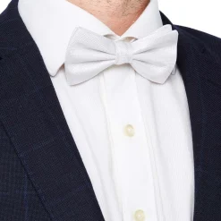 Mariage|Nœuds Papillon*Draeger Paris Noeud papillon - Imprimé Natté - Blanc - Jacquard de soie - Prénoué - Homme - Draeger