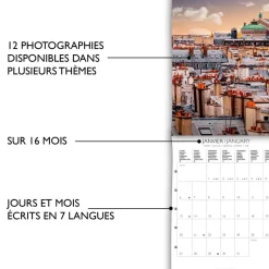 Calendriers|Agendas*Draeger Paris Petit Calendrier Mural 14x18 cm 2025