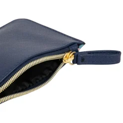 Pochettes & Trousses|Pochettes & Miroirs*Draeger Paris Petite pochette Feuilles bleues