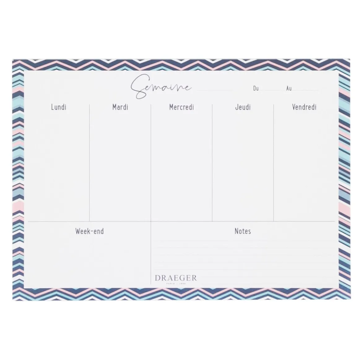 Semainiers|Organiseurs*Draeger Paris Planner semainier - 52 feuilles détachables