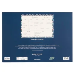 Semainiers|Organiseurs*Draeger Paris Planner semainier - 52 feuilles détachables