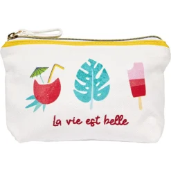 Pochettes & Trousses|Pochettes & Miroirs*Draeger Paris Pochette coton Monstera