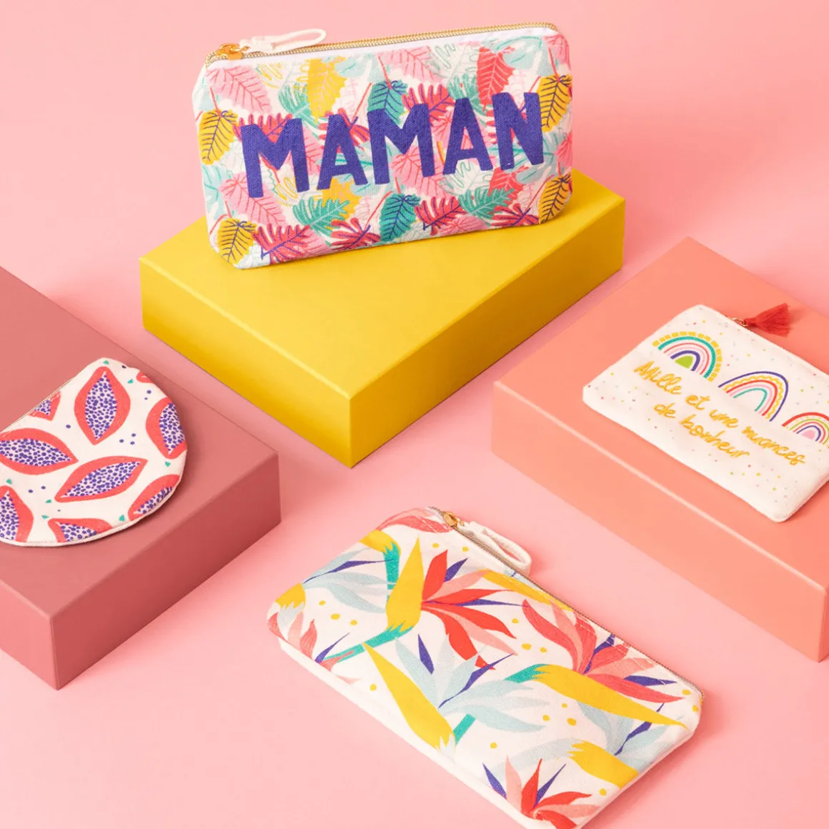 Pochettes & Trousses|Pochettes & Miroirs*Draeger Paris Pochette coton Petit chaton