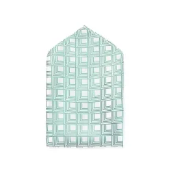 Mariage|Pochette De Costume*Draeger Paris Pochette de costume en 100% soie - Twill de soie - Vert - 26x26 cm - Draeger