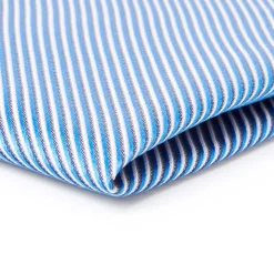 Mariage|Pochette De Costume*Draeger Paris Pochette de costume en 100% soie - Twill de soie- Bleu et Blanc - 26x26 cm - Draeger