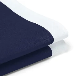 Pochette De Costume*Draeger Paris Pochette de costume en lin - marine et blanc