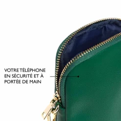Pochettes De Téléphone*Draeger Paris Pochette de Téléphone Verte