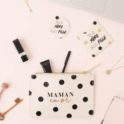 Pochettes & Trousses|Pochettes & Miroirs*Draeger Paris Pochette motif chat