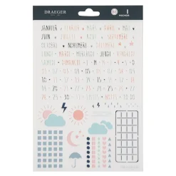 Accessoires & Outils De Diy|Bullet Journal*Draeger Paris Pochoir pour Bullet journal Mois