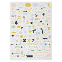 Accessoires & Outils De Diy|Bullet Journal*Draeger Paris Pochoir pour Bullet journal Icônes