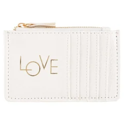Porte-cartes*Draeger Paris Porte-cartes zippé - Love - blanc