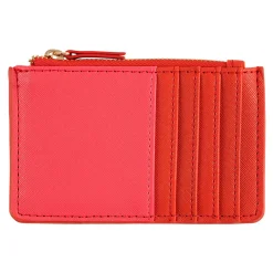 Porte-cartes*Draeger Paris Porte-cartes zippé - rouge et rose
