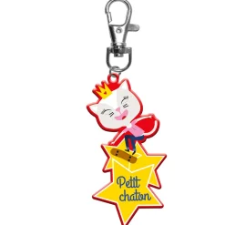 Fournitures Scolaires*Draeger Paris Porte-clés enfant - Petit chaton étoile