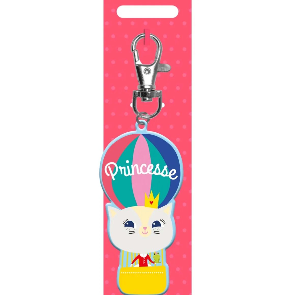 Fournitures Scolaires*Draeger Paris Porte-clés enfant - Princesse - chaton