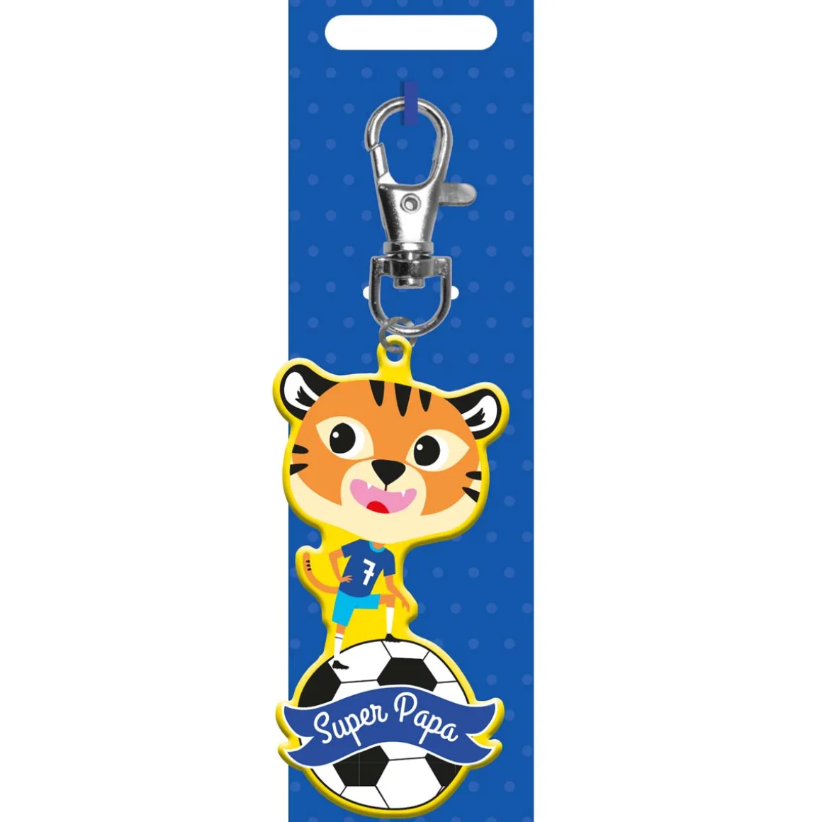 Fournitures Scolaires*Draeger Paris Porte-clés enfant - Super papa