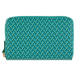 Portefeuilles*Draeger Paris Portefeuille femme - motifs graphiques - vert