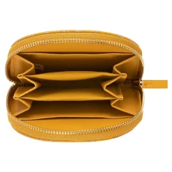 Porte-monnaies*Draeger Paris Porte-monnaie - feuilles dorées - jaune moutarde