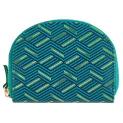 Porte-monnaies*Draeger Paris Porte-monnaie - formes géométriques - vert et doré