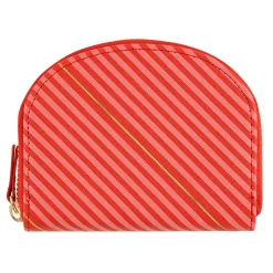 Porte-monnaies*Draeger Paris Porte-monnaie - rayures roses et rouges
