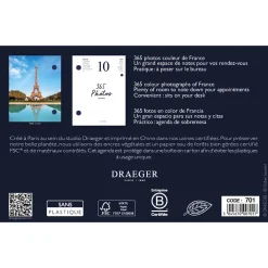 Agendas*Draeger Paris Recharge éphéméride agenda Yvon 2025 - Plusieurs Thèmes