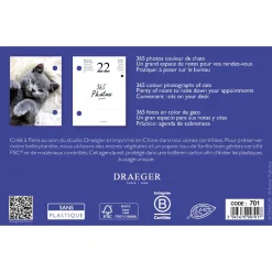 Agendas*Draeger Paris Recharge éphéméride agenda Yvon 2025 - Edition Chat