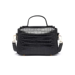 Sac Finition Croco|Sac À Main Camille*Draeger Paris Sac à Main Camille Croco - Noir