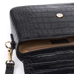 Sac Finition Croco|Sac À Main Camille*Draeger Paris Sac à Main Camille Croco - Noir