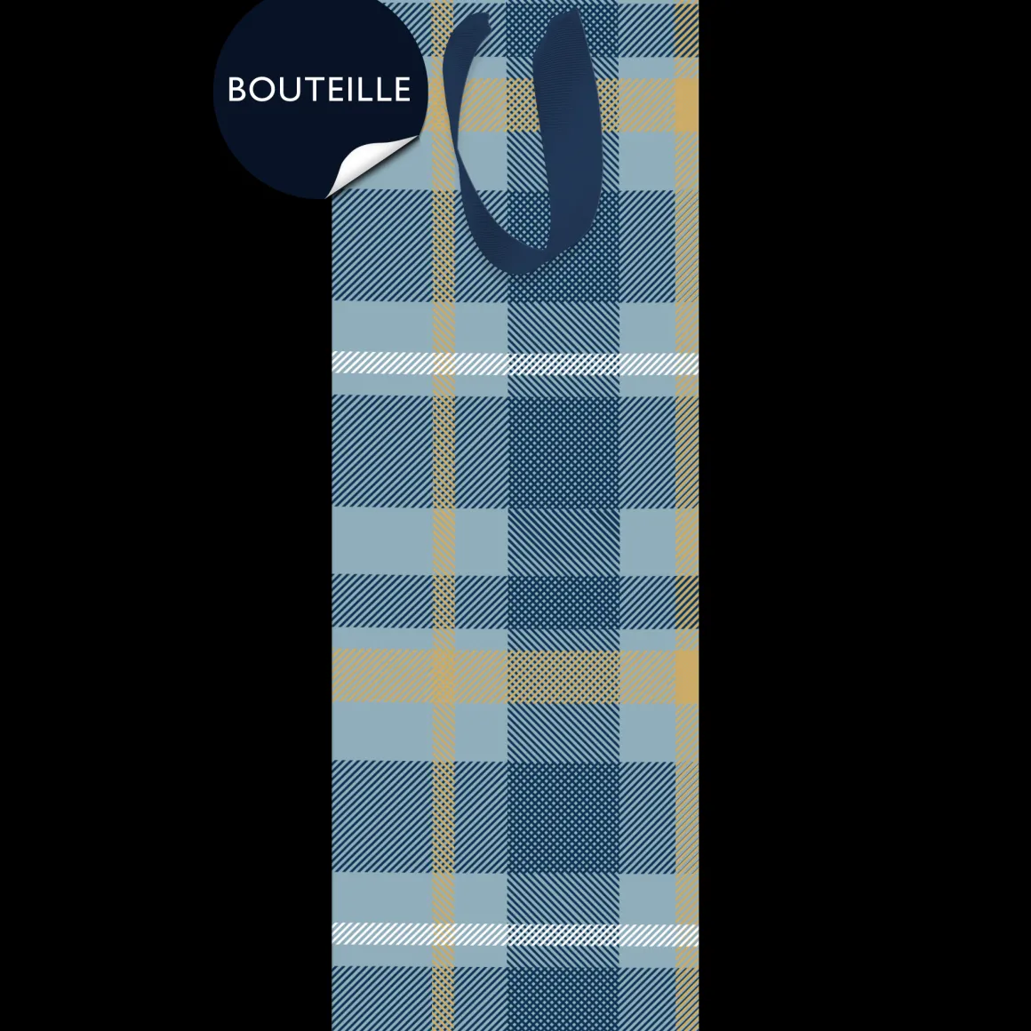 Sac Cadeau Bouteilles*Draeger Paris Sac Bouteille de Vin - Bleu Pastel
