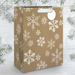 Sacs & Pochettes Cadeaux*Draeger Paris Sac cadeau grand format Flocons blancs