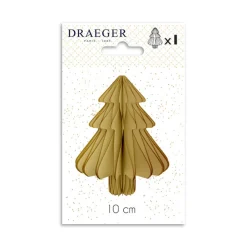 Décorations De Table*Draeger Paris Sapin en nids d'abeille à suspendre - Spécial Réveillon - 8x14 cm