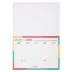 Semainiers|Organiseurs*Draeger Paris Semainier perpétuel - Souriez c'est lundi