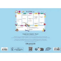 Semainiers|Fournitures Scolaires*Draeger Paris Semainier scolaire - Thème Pop culture