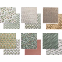 Papier Unitaire*Draeger Paris Set de papiers imprimés Safari x6