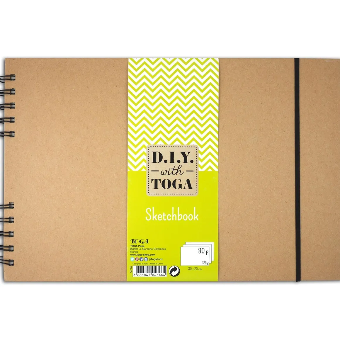 Carnets & Blocs-notes*Draeger Paris Sketchbook kraft spirales 80 pages - 30x20 cm