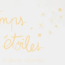 Stickers & Embellissements|Stickers De Transfert*Draeger Paris Sticker citation G. Apollinaire Rallumer les étoiles