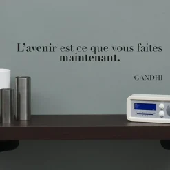 Stickers De Transfert|Stickers & Embellissements*Draeger Paris Sticker citation Ghandi L'avenir