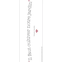 Stickers De Transfert|Stickers & Embellissements*Draeger Paris Sticker citation Voltaire Il faut cultiver notre jardin