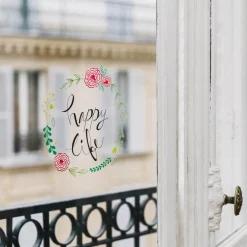 Stickers De Fenetre|Stickers & Embellissements*Draeger Paris Sticker Fenêtre Happy Life