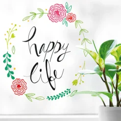 Stickers De Fenetre|Stickers & Embellissements*Draeger Paris Sticker Fenêtre Happy Life