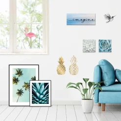 Stickers & Embellissements*Draeger Paris Sticker mural Ananas en Or