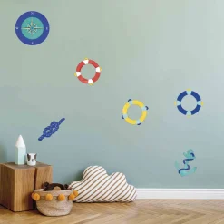 Stickers & Embellissements*Draeger Paris Sticker mural Bouées tricolores