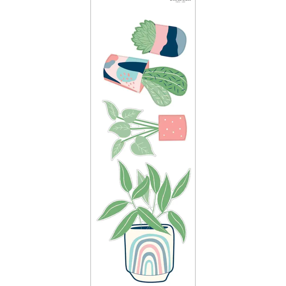 Stickers & Embellissements*Draeger Paris Sticker mural Cactus et mini plantes