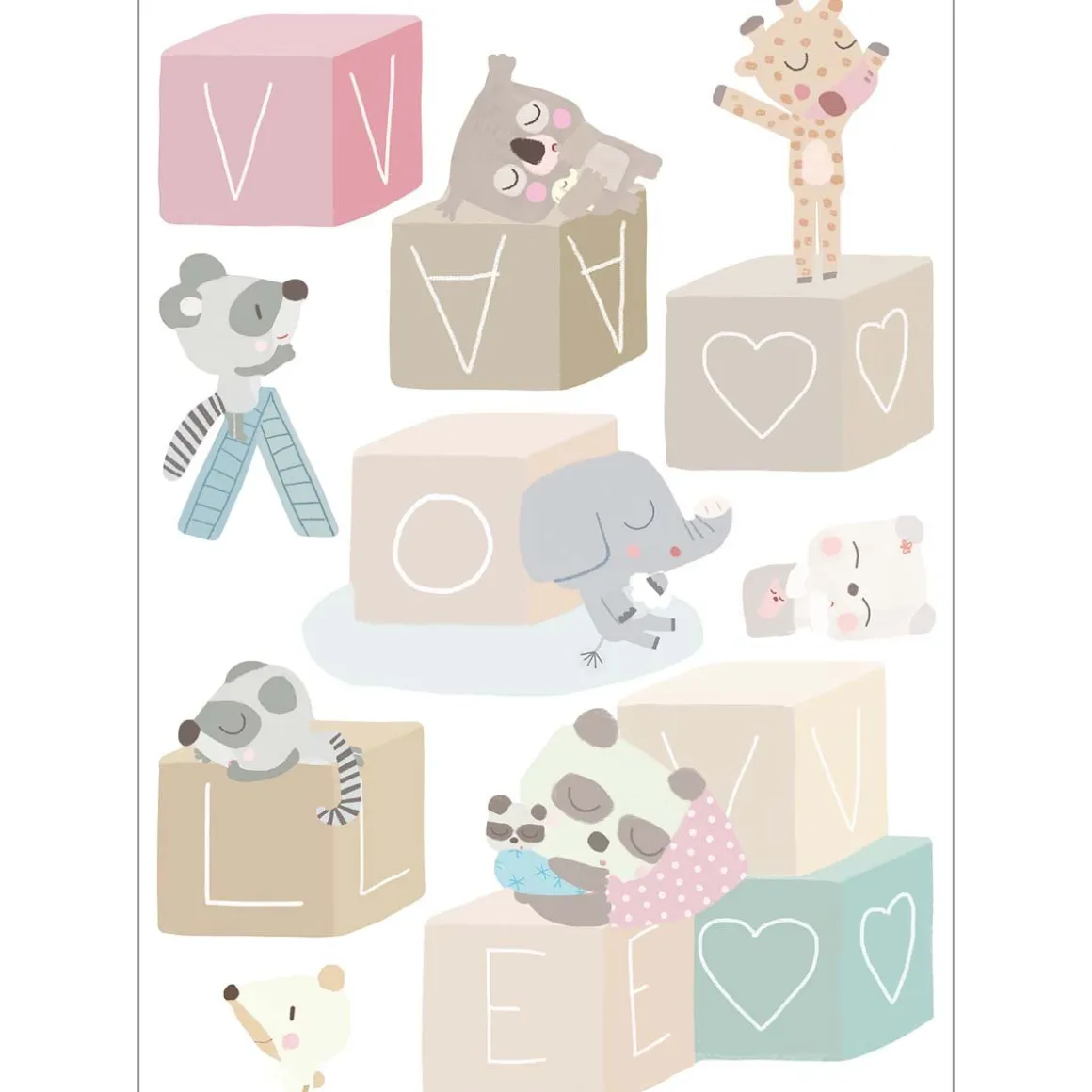 Stickers & Embellissements*Draeger Paris Sticker mural Cubes pour enfant