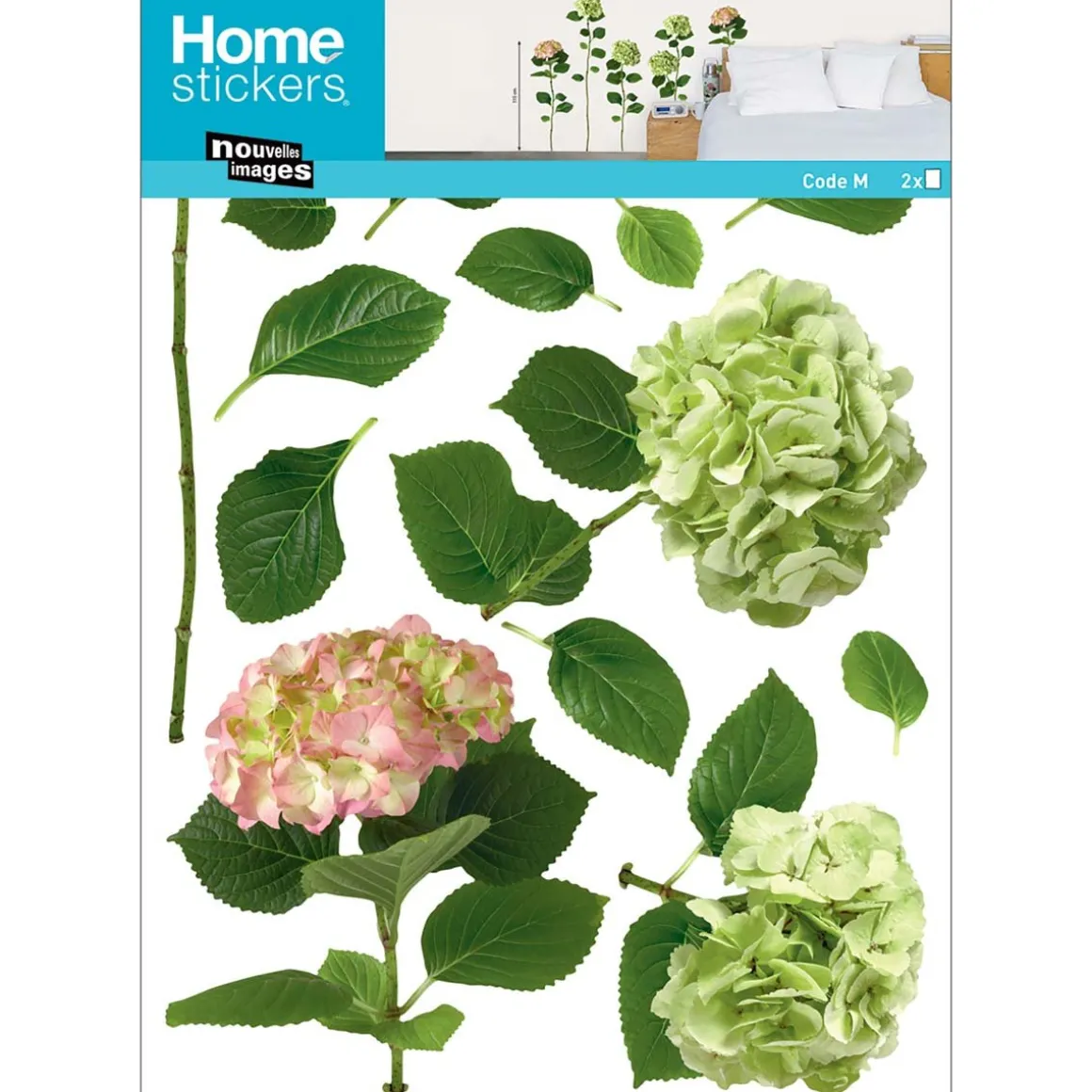 Stickers & Embellissements*Draeger Paris Sticker mural Hortensias