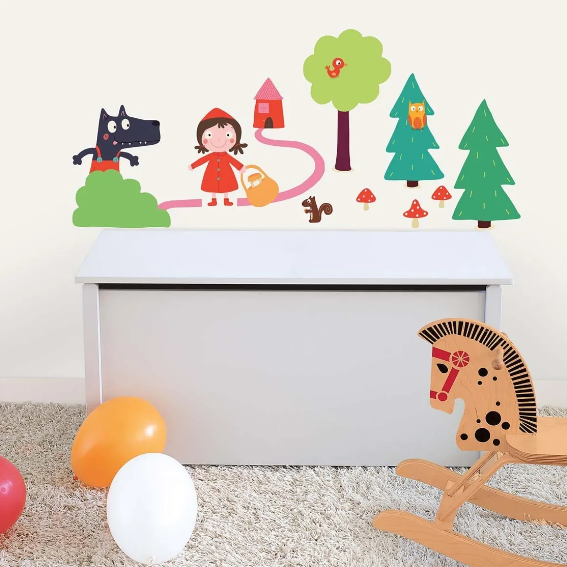 Stickers & Embellissements*Draeger Paris Sticker mural Le Petit Chaperon Rouge