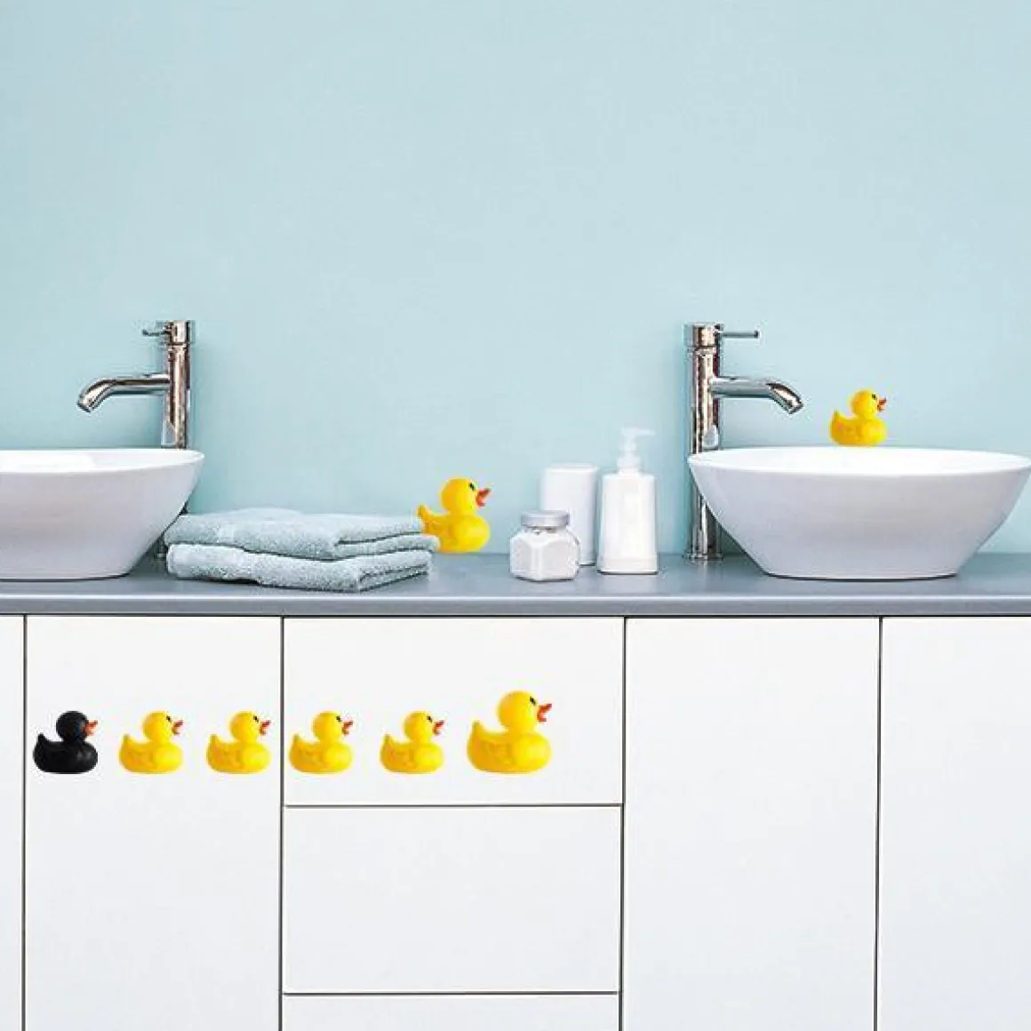 Stickers & Embellissements*Draeger Paris Sticker mural Petits canard jaunes