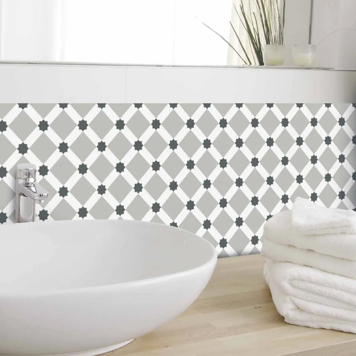 Stickers De Carrelage|Stickers & Embellissements*Draeger Paris Stickers carrelage 15x15 cm Carreaux étoilés