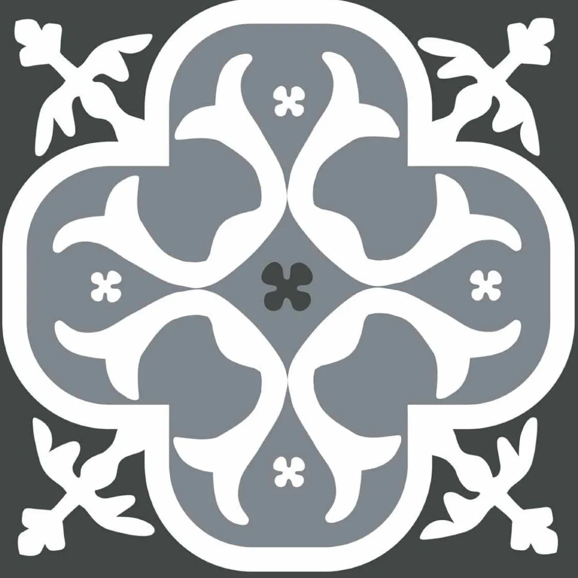 Stickers De Carrelage|Stickers & Embellissements*Draeger Paris Stickers carrelage 15x15 cm Lys noir